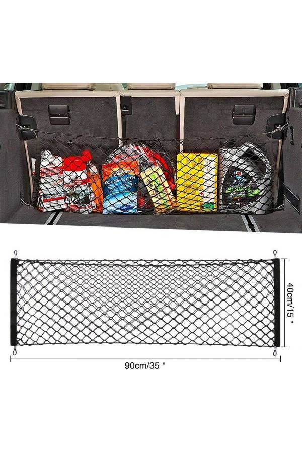 Generic - Envelope Trunk Cargo Net Stretchable, Universal Adjustable Elastic Mesh Net with Hooks, Storage Organizer for Car, SUV, Truck - Image 1