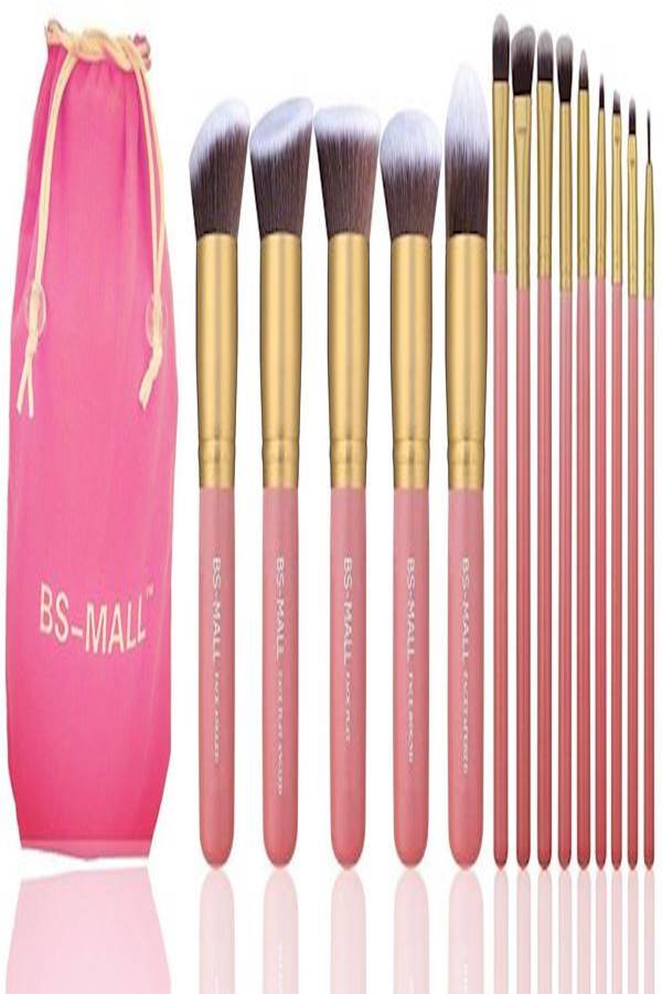 BS Mall 14 Pieces Brush Set - Golden Pink Gold