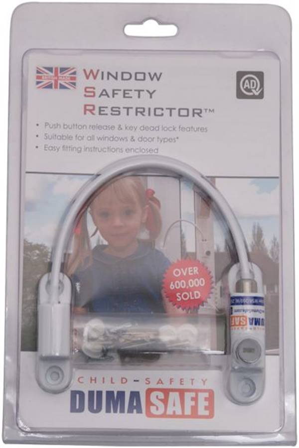 مقيد قفل النافذة، لون أبيض