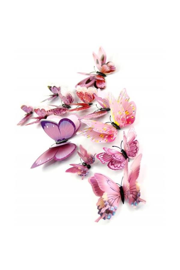 12 Piece Home Decoration Three-Dimensional Creative 3D Butterfly Wall Stickers - Image 2