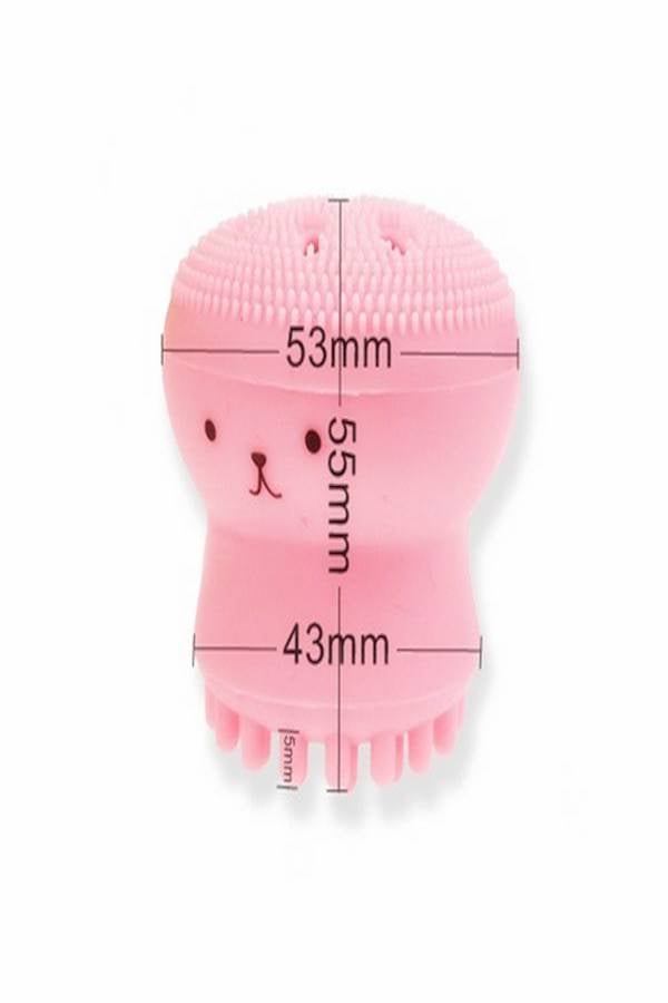 Exfoliating Jellyfish Silicone Brush Pink - Image 5