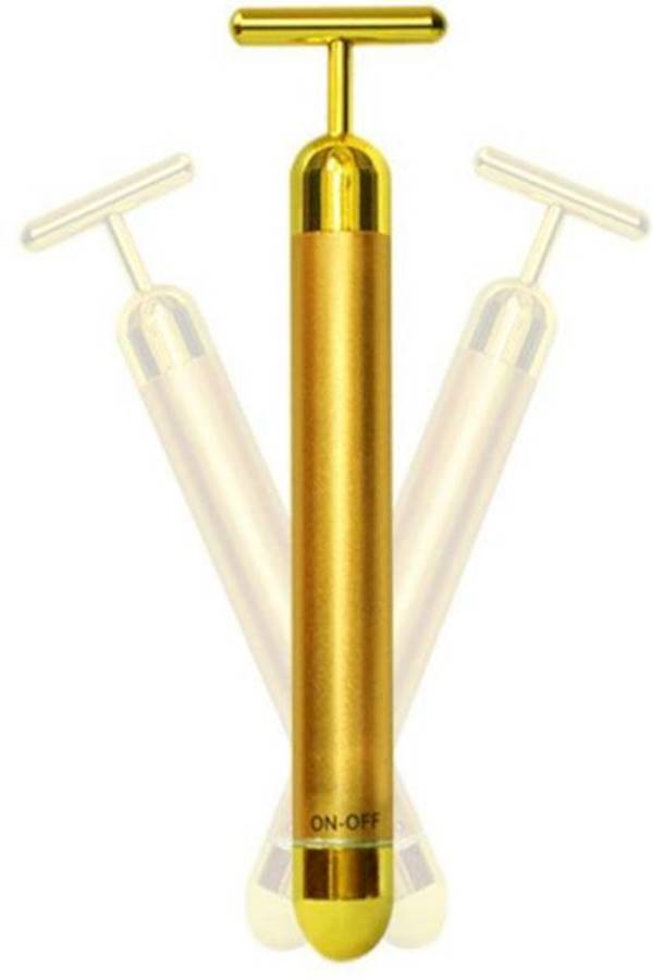 Generic facial massager 24k golden Electric face bar Gold  - Image 3