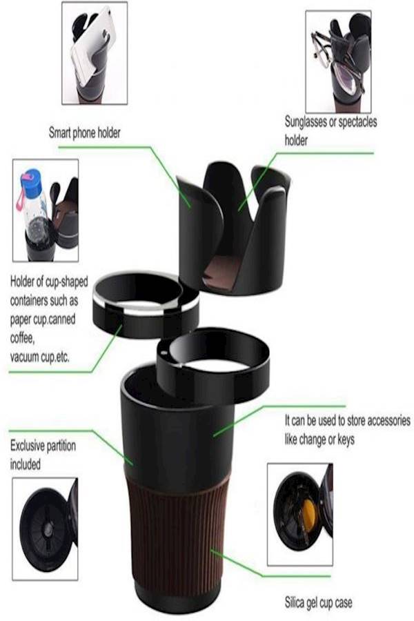 Generic Multifunction Car Cup Holder  - Image 3