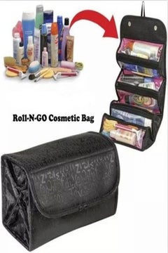 Roll N Go Roll-N-Go Women Travel Large Cosmetic Bag Fashion Waterproof Nylon Beauty Makeup Bag Organizer Make Up Storage Toiletry Bag  - Image 5