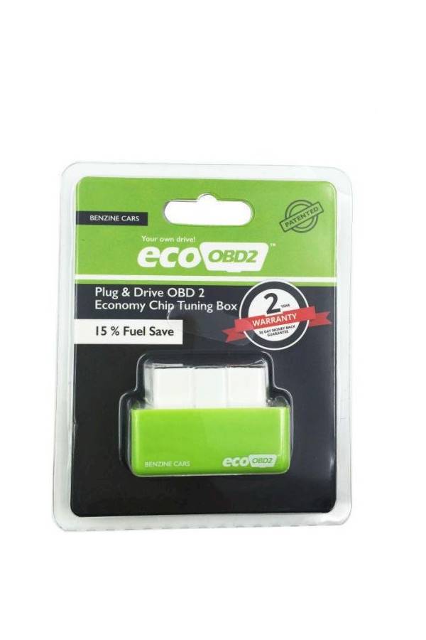 EcoOBD2 - OBD2 Economy Chip Tuning Box Benzine Green Power Fuel Optimization Device - Image 1