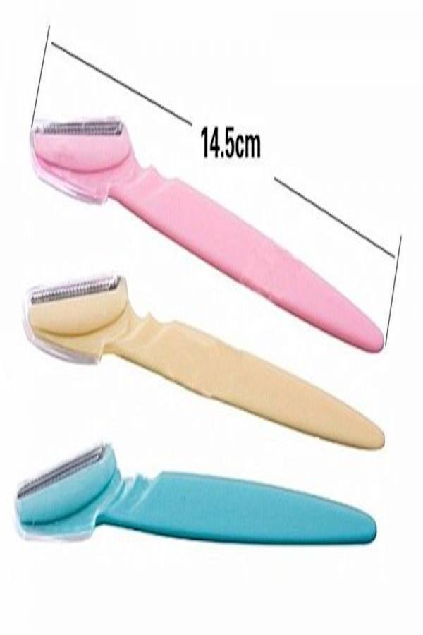 Tinkle Eyebrow Trimmer Hair Remover Set Eye Brow Razor For Makeup Kit Stainless Steel Cutting Cosmetic Tools Pack of 3 - Image 2