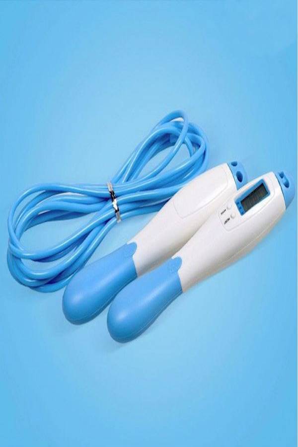 Generic - Digital LCD Auto Counting Exercise Training Gym Skipping Jump Jumping Rope Blue - Image 1