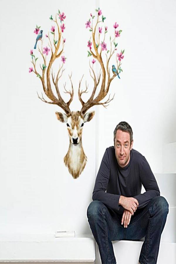 ملصقات لتزيين ورق الجدران، على شكل برج ايفل الرومنسي في باريس، قابلة للتركيب اليدوي - Image 3