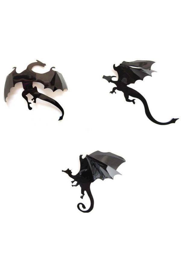 7Pcs 3D Wall Stickers Dragon Bat Art Home Decor Wall Decals, Sddo049 - Image 1