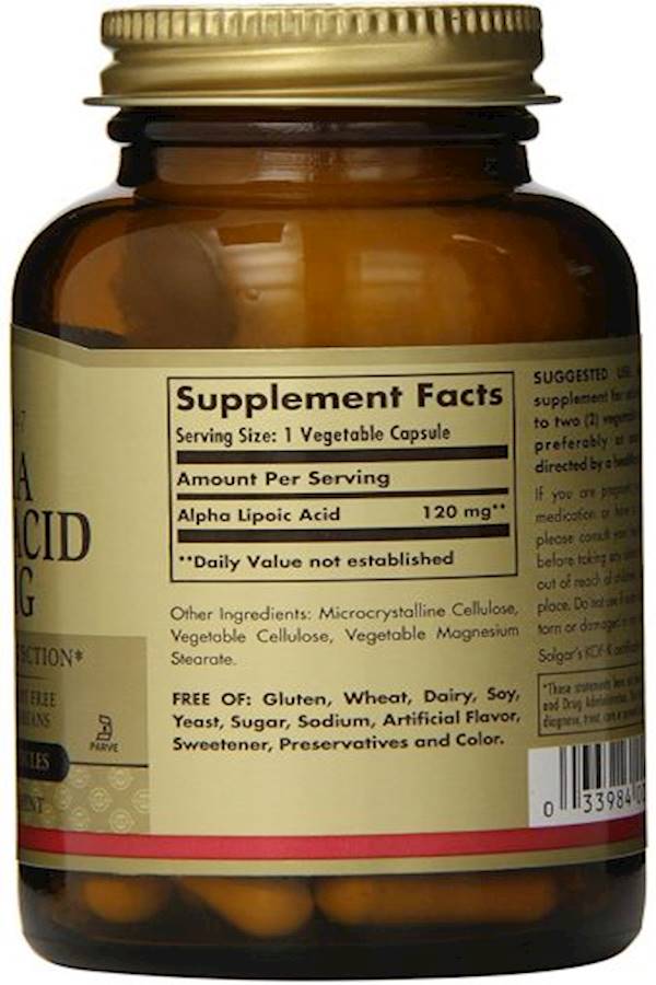 Solgar Alpha Lipoic Acid - 50 Capsules - Image 2