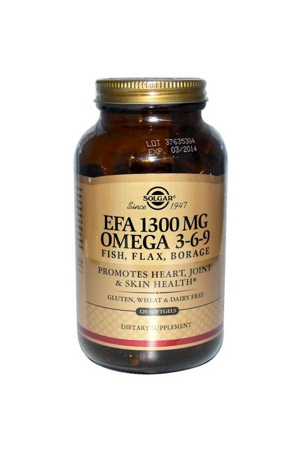 Solgar EFA Omega Supplements-120 Softgels