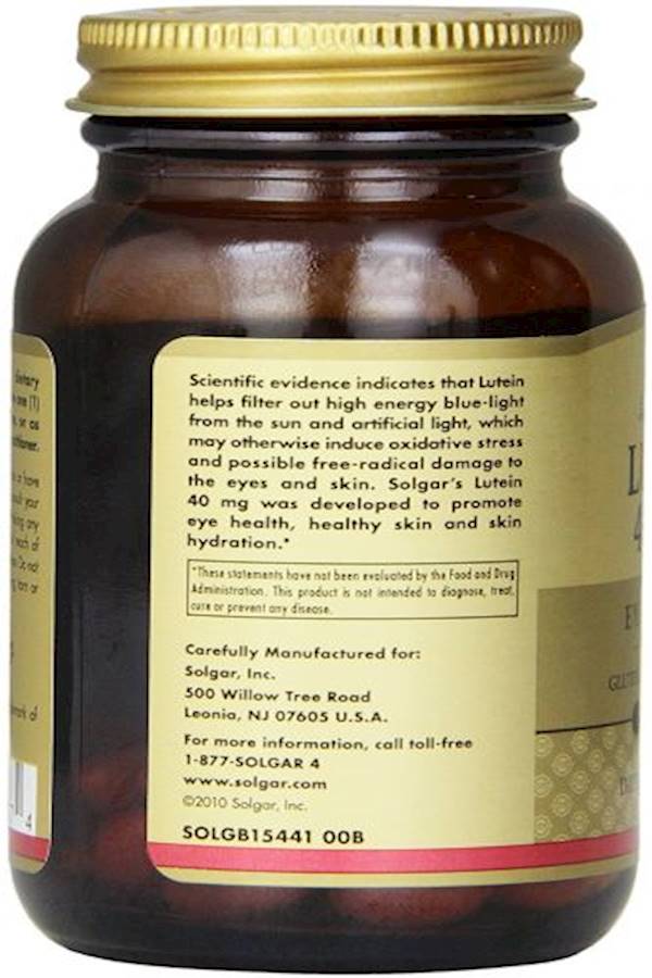 Solgar Lutein Eye Health 40 mg - Image 3