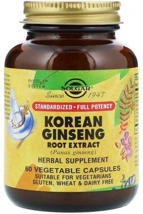 Solgar Korean Ginseng Root Extract - 60 Capsules