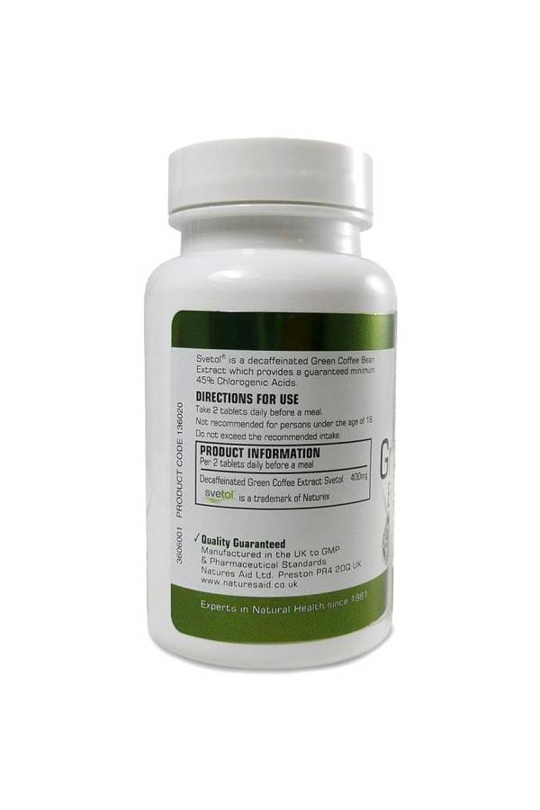 Natures Aid Green Coffee Extract 200 mg - Image 3
