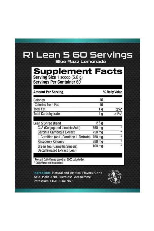 Rule 1 Protein - R1 Lean 5 Non-Stim High Potency Powder - Image 1