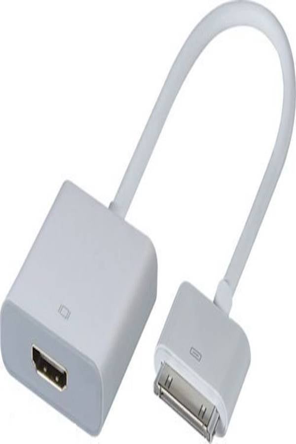 Generic - Dock Connector HDMI 1080P Câble AV HDTV Adapter for iPhone 4 4s iPad 2 3 White - Image 1