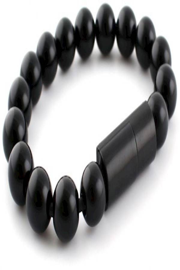 Bracelet Charging Cable Data Magnetic Line For Iphone 5/5C/5S/6 Black  - Image 1