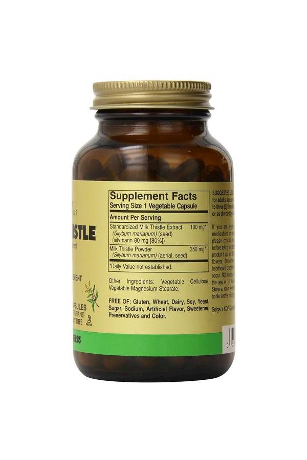 Solgar Milk Thistle-100 Capsules - Image 2