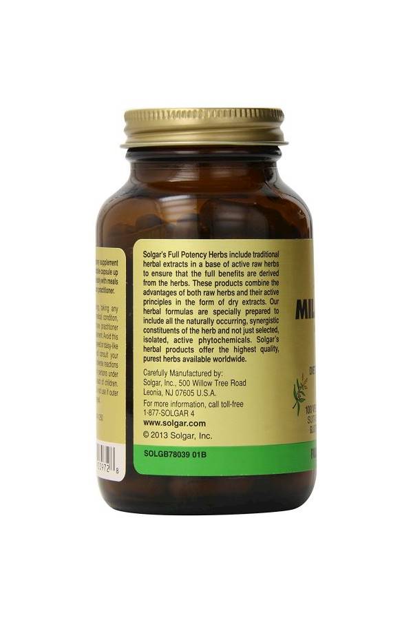 Solgar Milk Thistle-100 Capsules - Image 4