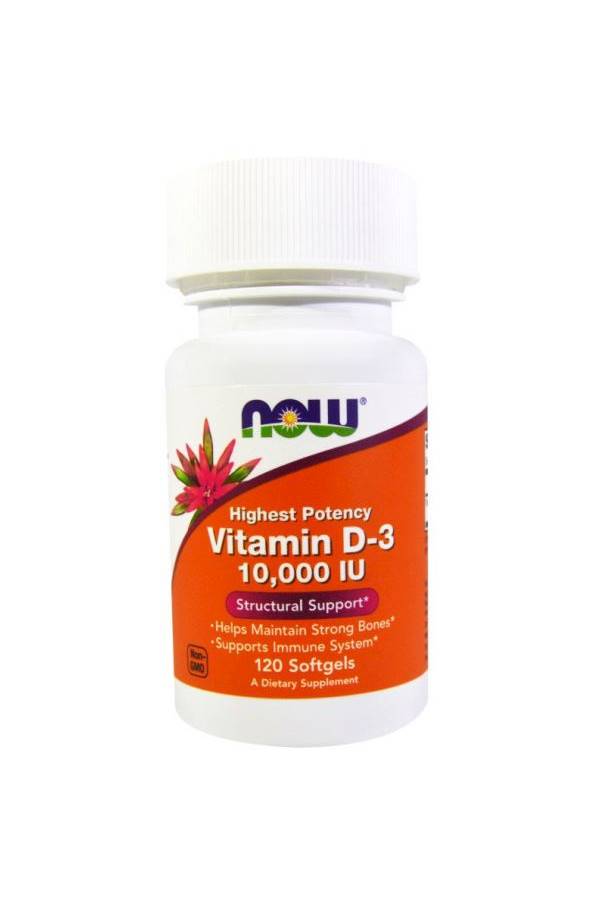 , Vitamin D-3, 10,000 Iu, 120 Softgels