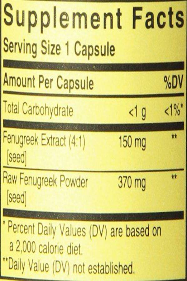 Solgar Fenugreek Food Supplement - 100 Capsules - Image 2