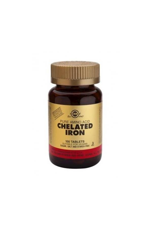 Solgar Chelated Iron - 100 Tablets - Image 1