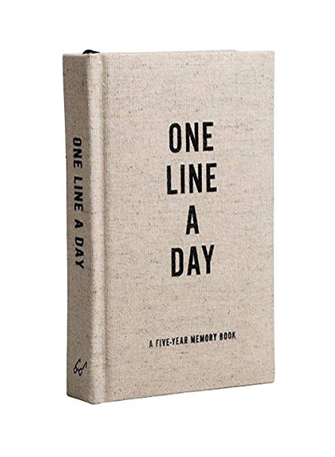 Generic Canvas One Line A Day Notepad 