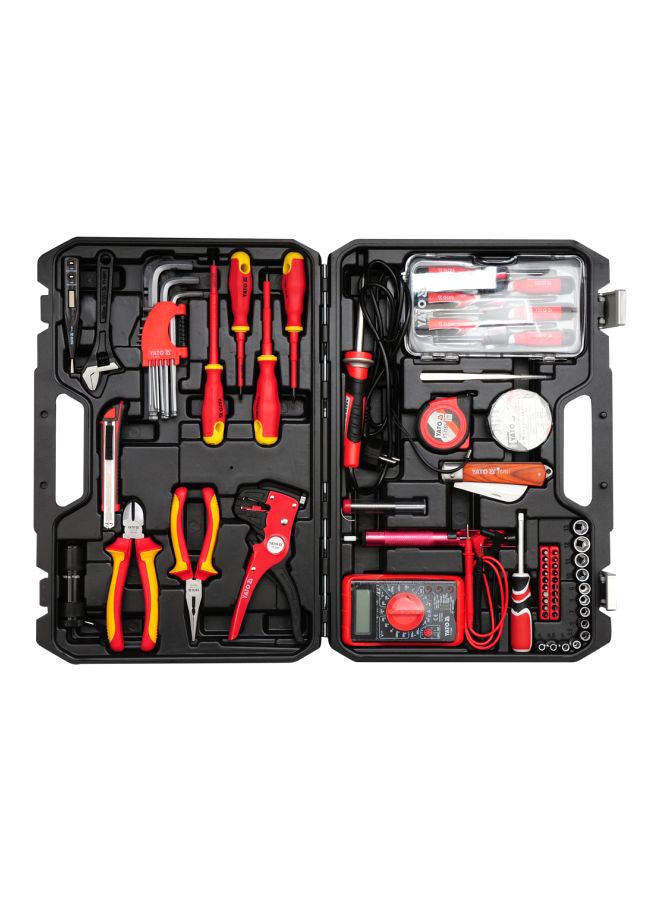 Yato 68-Piece Electrician Tools Set Red/Yellow/Black 