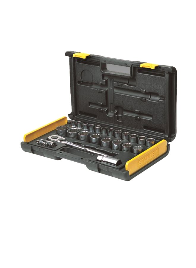Stanley 26-Piece Socket Set Silver/Black 