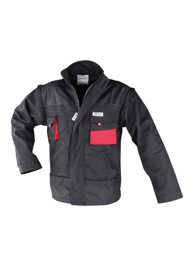 ياتو سترة عمل طراز YT-8022 أسود/أحمر L 