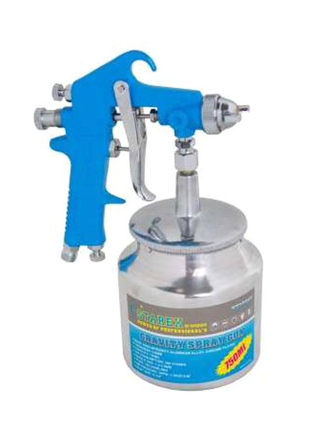 Starex Suction Spray Gun With Nozzle Blue/Silver