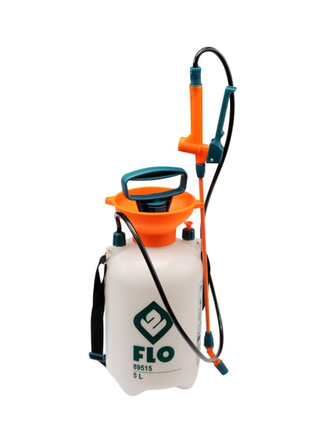 FLO Pressure Sprayer White/Orange/Black 5Liters 