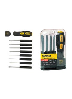 Stanley 9-Piece Screwdriver Set Black/Yellow/Silver 