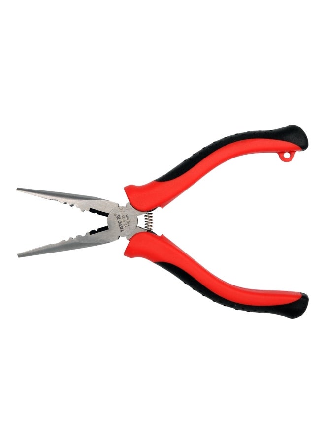 Yato Long Nose Pliers Red/Black/Silver 