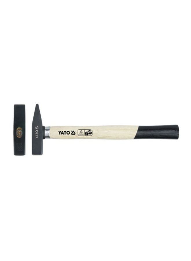 Yato Machinist Hammer With Wooden Handle Black/Beige 300grams 