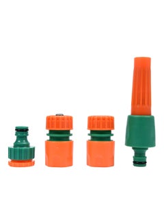 FLO 4-Piece Hose Adapter Set Green/Orange 