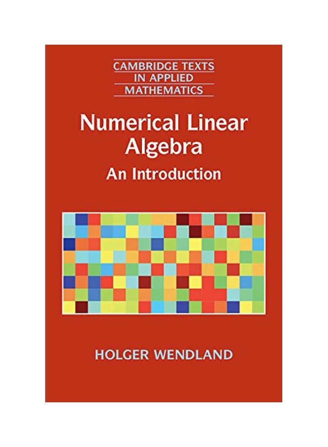 Cambridge Texts in Applied Mathematics Paperback English by Holger Wendland 