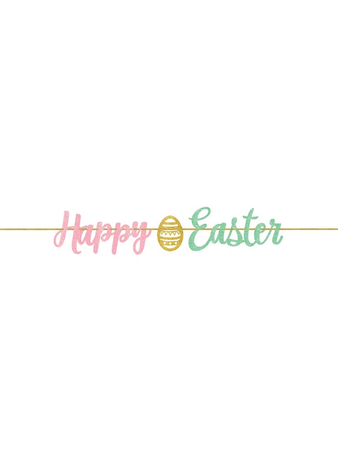 Amscan Easter Glitter Ribbon Banner