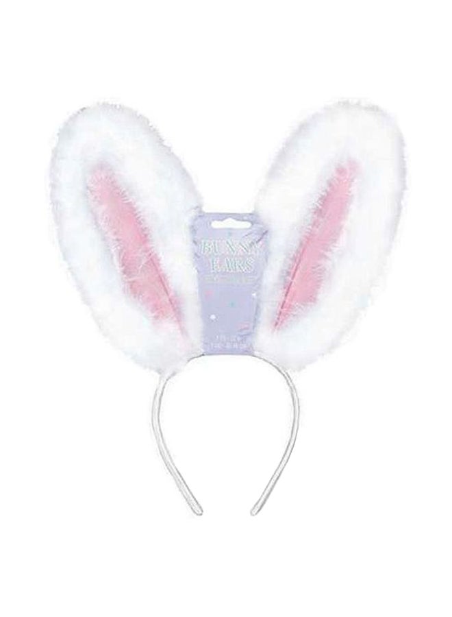 أمسكان طوق شعر لامع للحفلات بتصميم أرنب 12بوصة