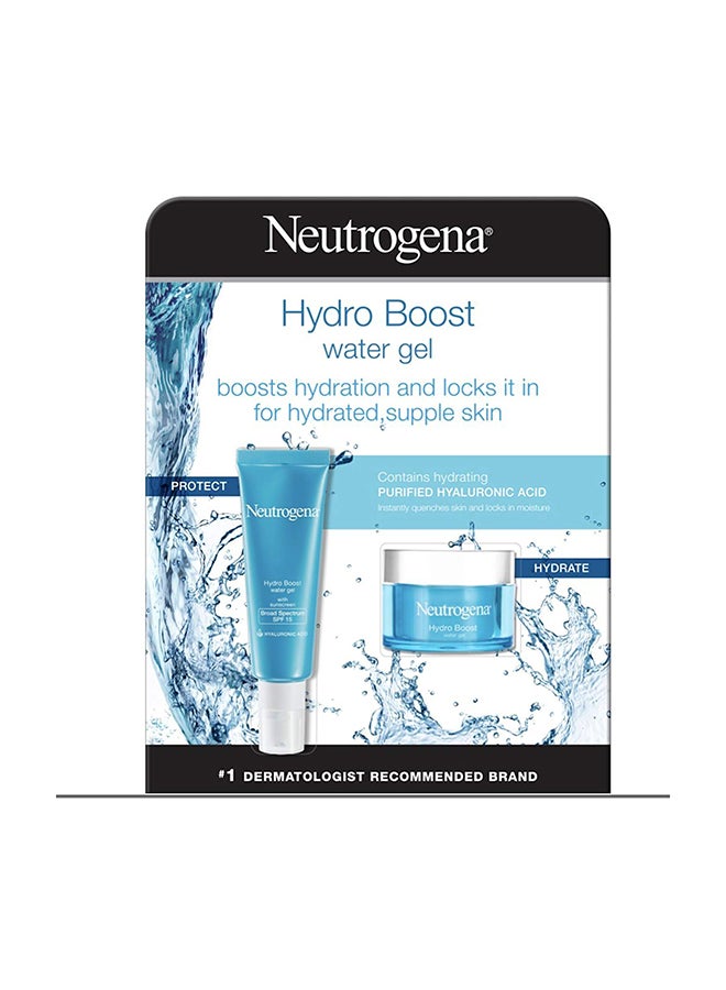 Neutrogena Pack Of 2 Hydro Boost Hyaluronic Acid Hydrating Water Face Gel And Moisturizer 