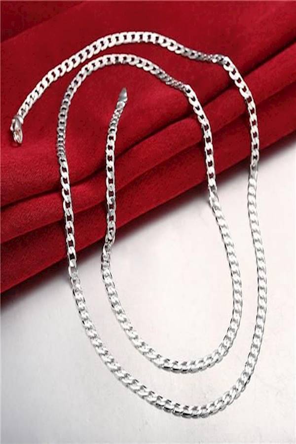Generic 4MM Pole Chain  Plated Punk Chain for Men 22inchs  - Image 4