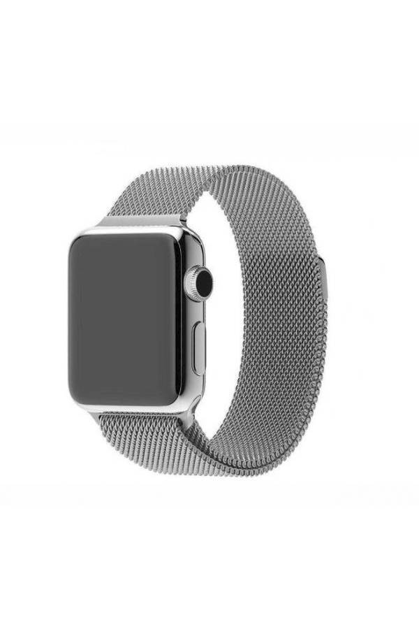 Smart Watch 42Mm Magnetic Milanese Loop Stainless Steel Band For Smart Iwatch 42Mm Silver