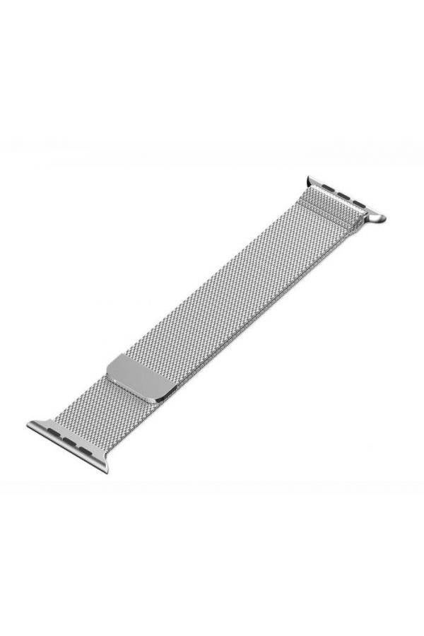 Smart Watch 42Mm Magnetic Milanese Loop Stainless Steel Band For Smart Iwatch 42Mm Silver