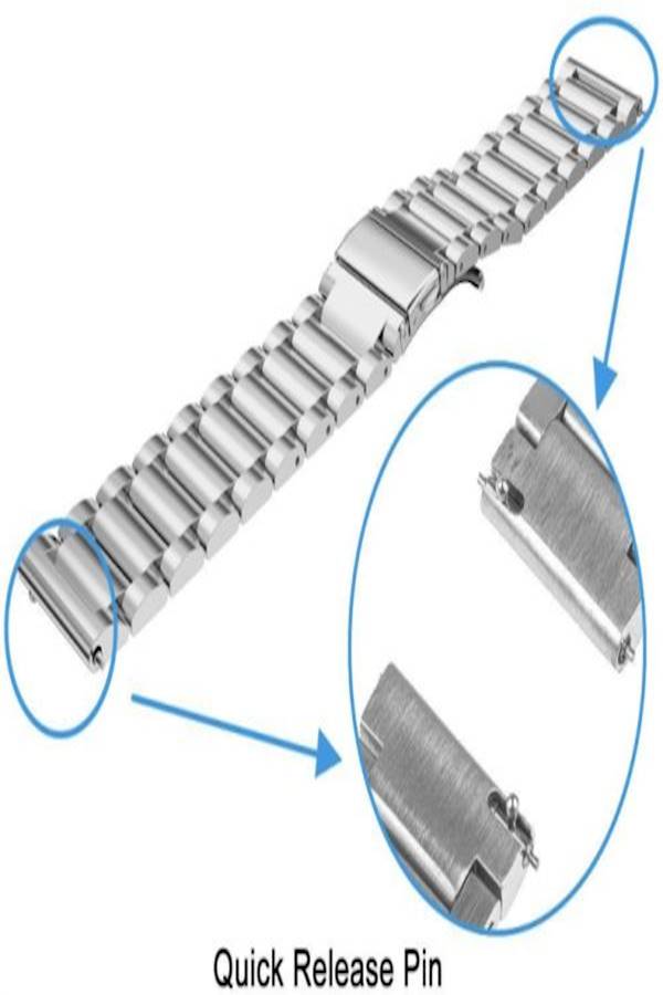 Beads Slingshot Watch Band For Samsung Gear S3 Frontier Silver - Image 5