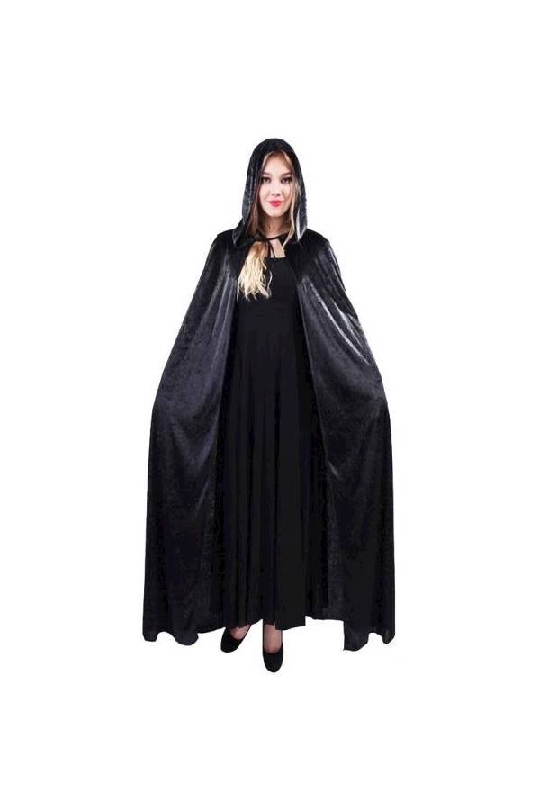 زي تنكري رداء ساحرة بغطاء للرأس - Image 1