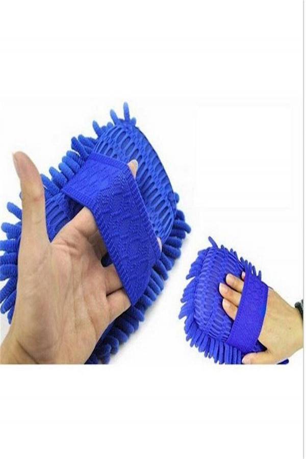 Generic Car Washing Gloves Microfiber Soft Cleaning Towel Automative Chenille Sponge  - Image 3