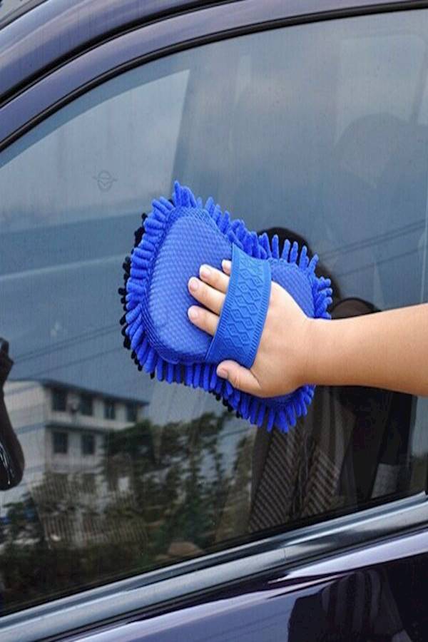 Generic Car Wash Glove Car Hand Soft Towel Microfiber Chenille Car Cleaning Sponge Block Car Washing Supplies- - Image 3