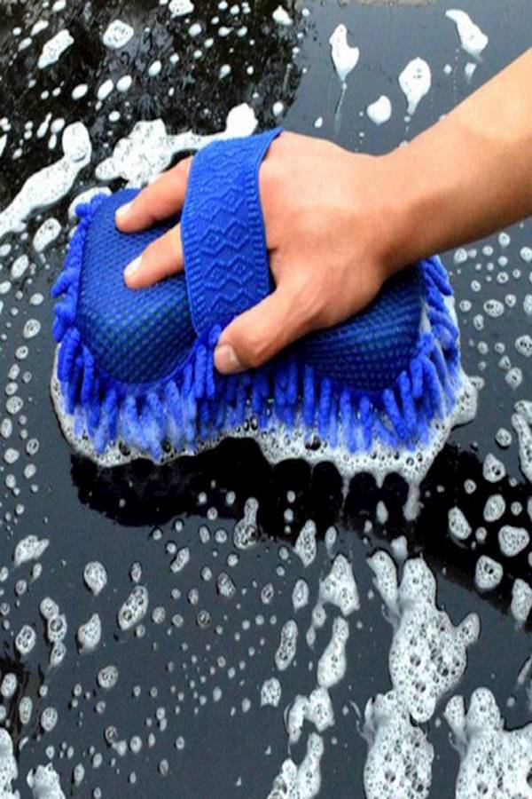 Generic Car Washing Gloves Microfiber Soft Cleaning Towel Automative Chenille Sponge  - Image 2
