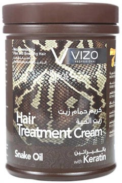 VIZO Snake Oil with Keratin Hair Treatment Cream, 1000 ml  - Image 1