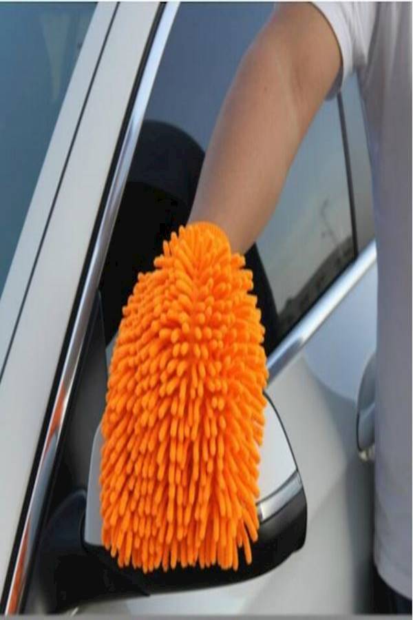 Generic Cleaning Glove, Microfiber Cleaning Glove Wash Mitten Duster for Car Household  - Image 3
